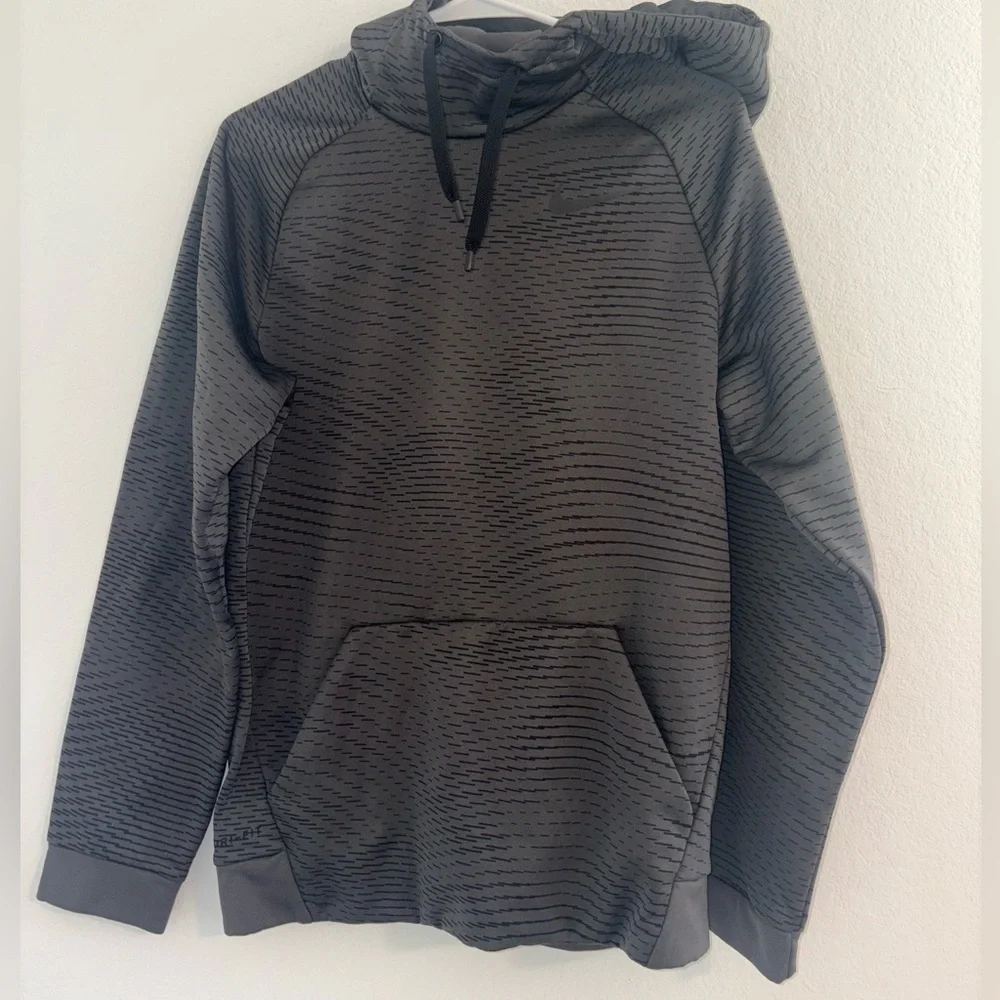 Men’s Nike Dri Fit Hoodie Grey Black
